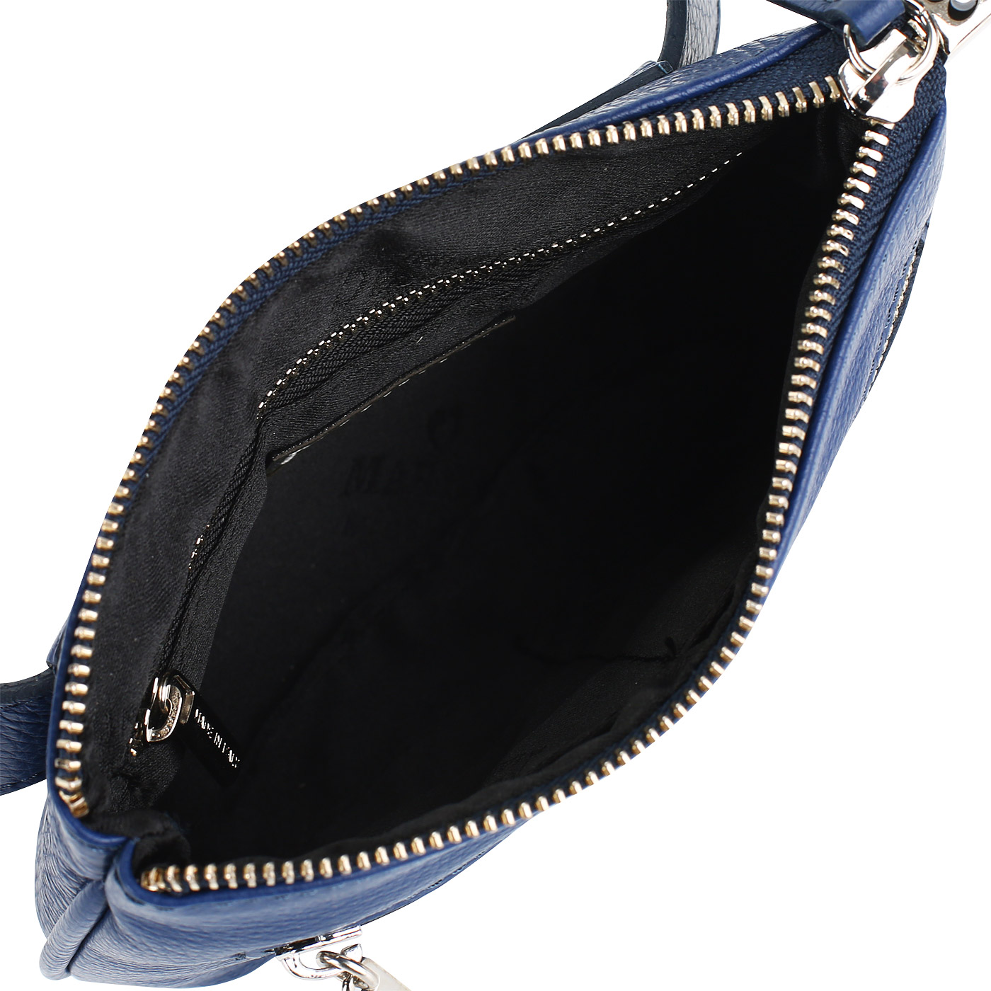 Поясная сумочка из синей кожи Marina Creazioni 