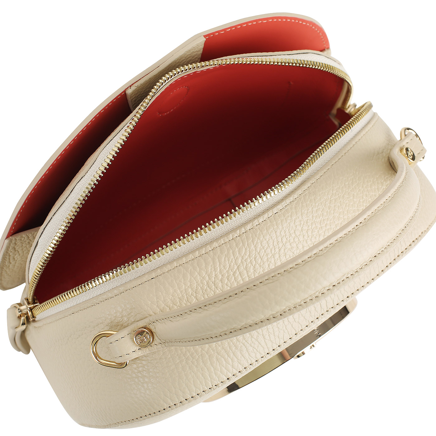 Кожаная сумка с цепочкой Carlo Salvatelli Dora gemma