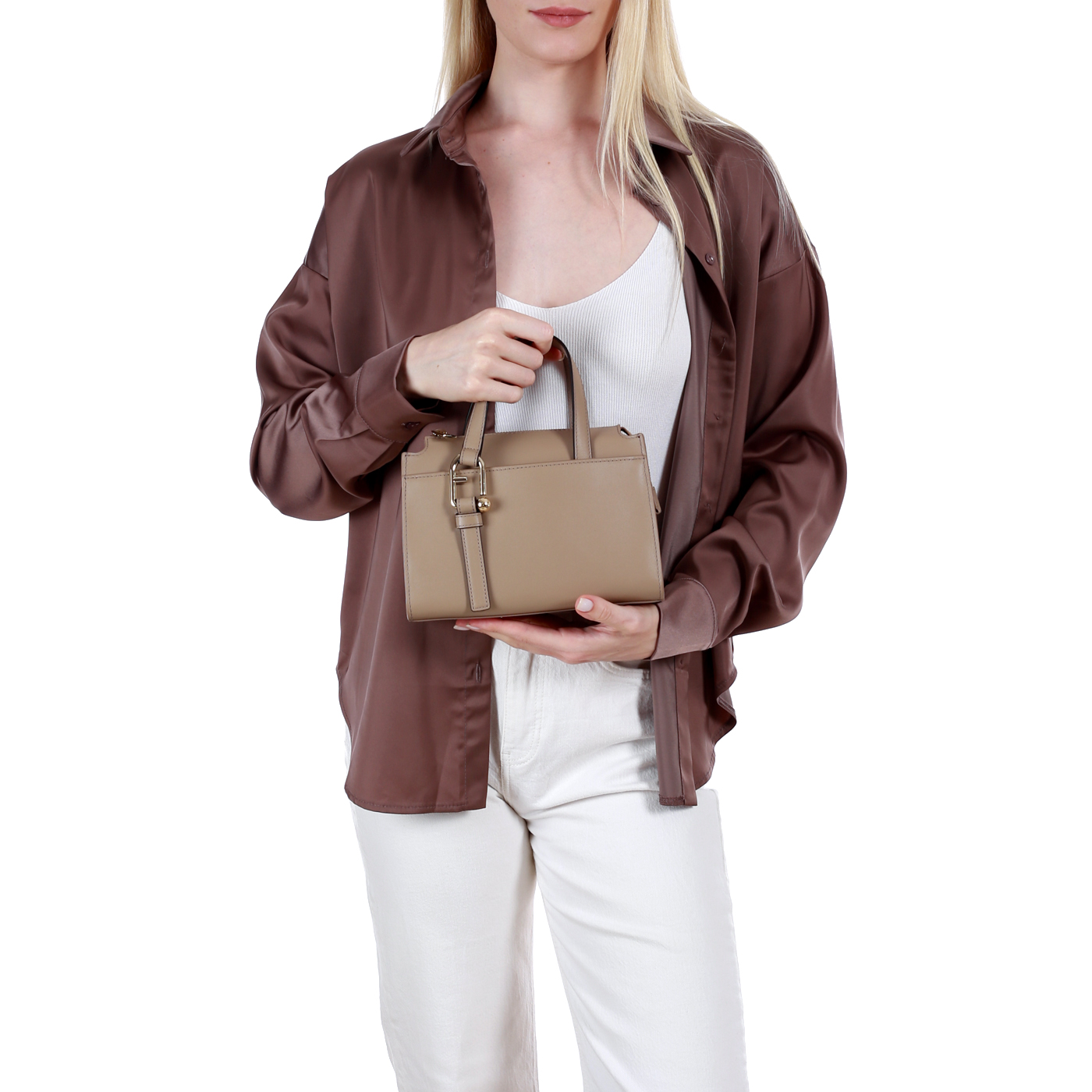 Кожаная сумка Furla Nuvola