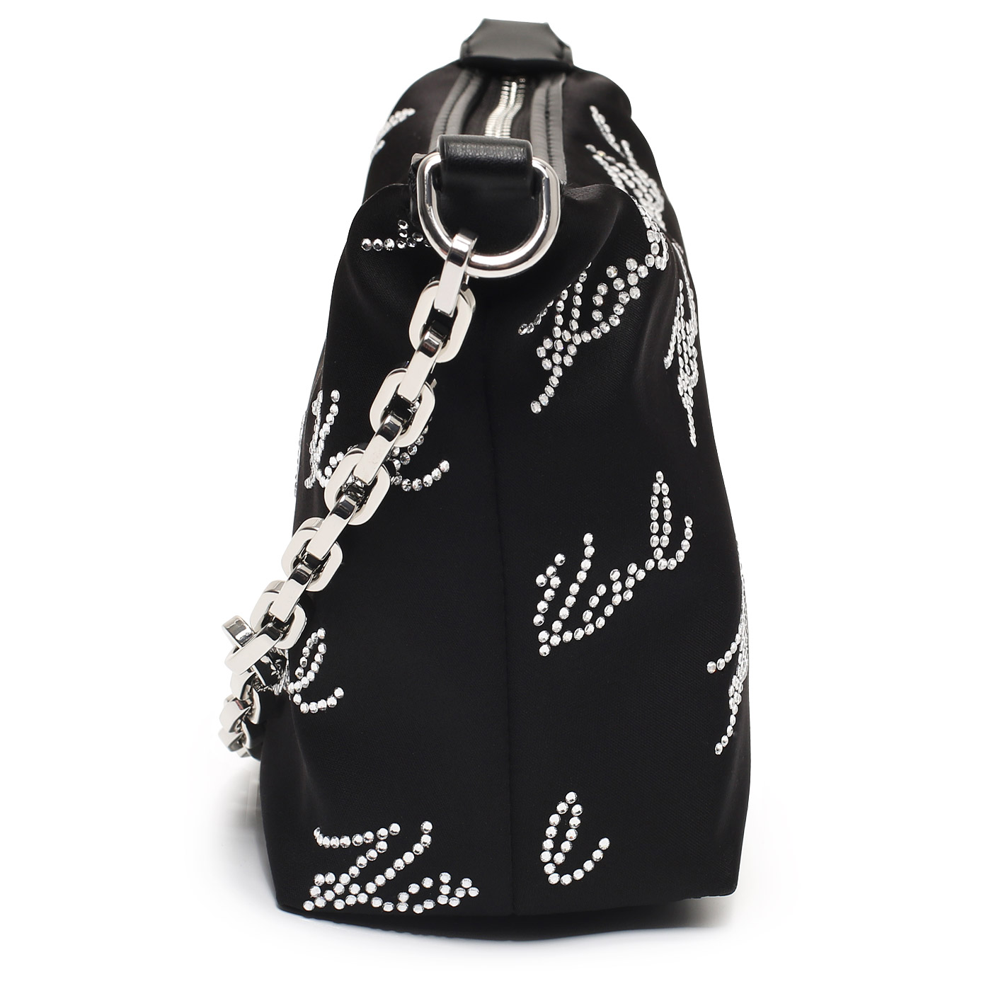 Сумка с цепочкой и стразами Karl Lagerfeld Signature