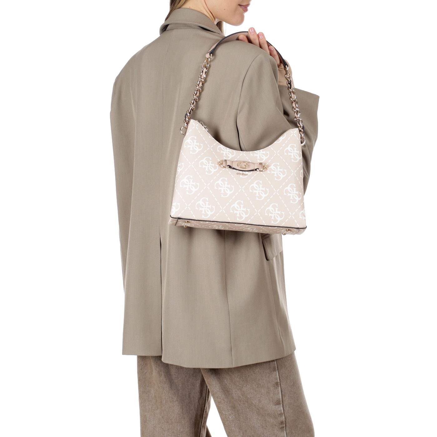 Сумка с ручкой-цепью Guess Izzy