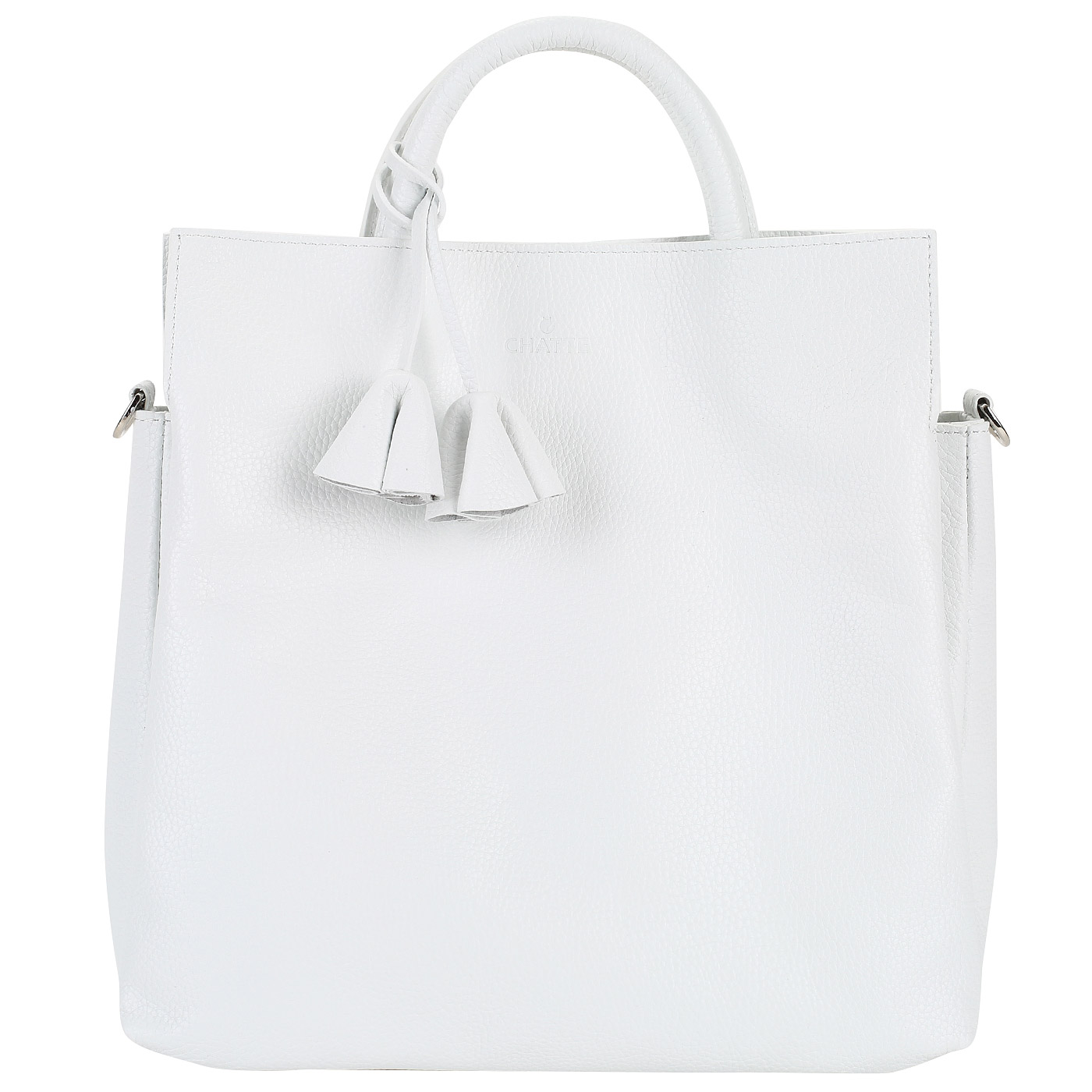 Chatte Женская сумка из белой кожи