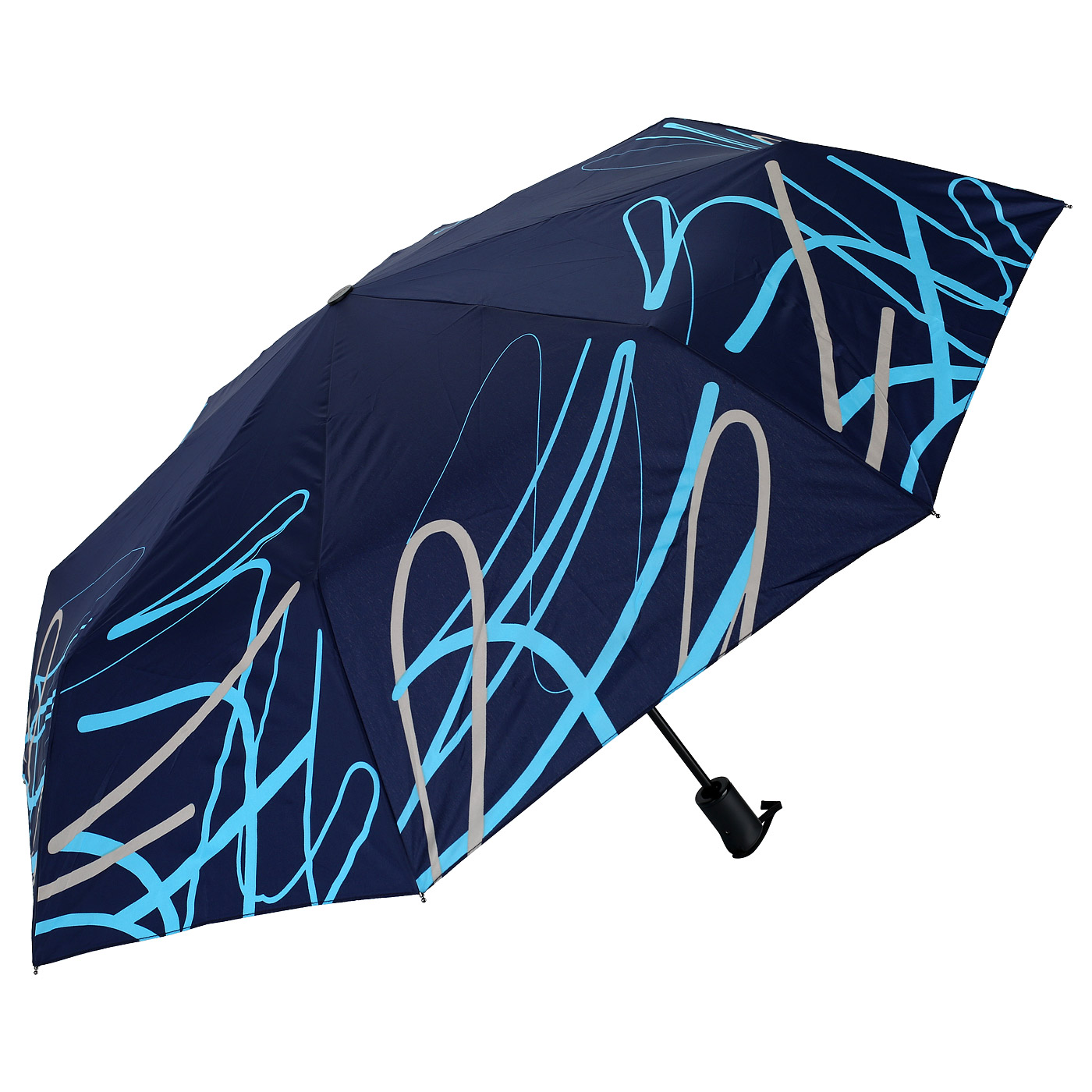 Doppler Синий складной женский зонт
