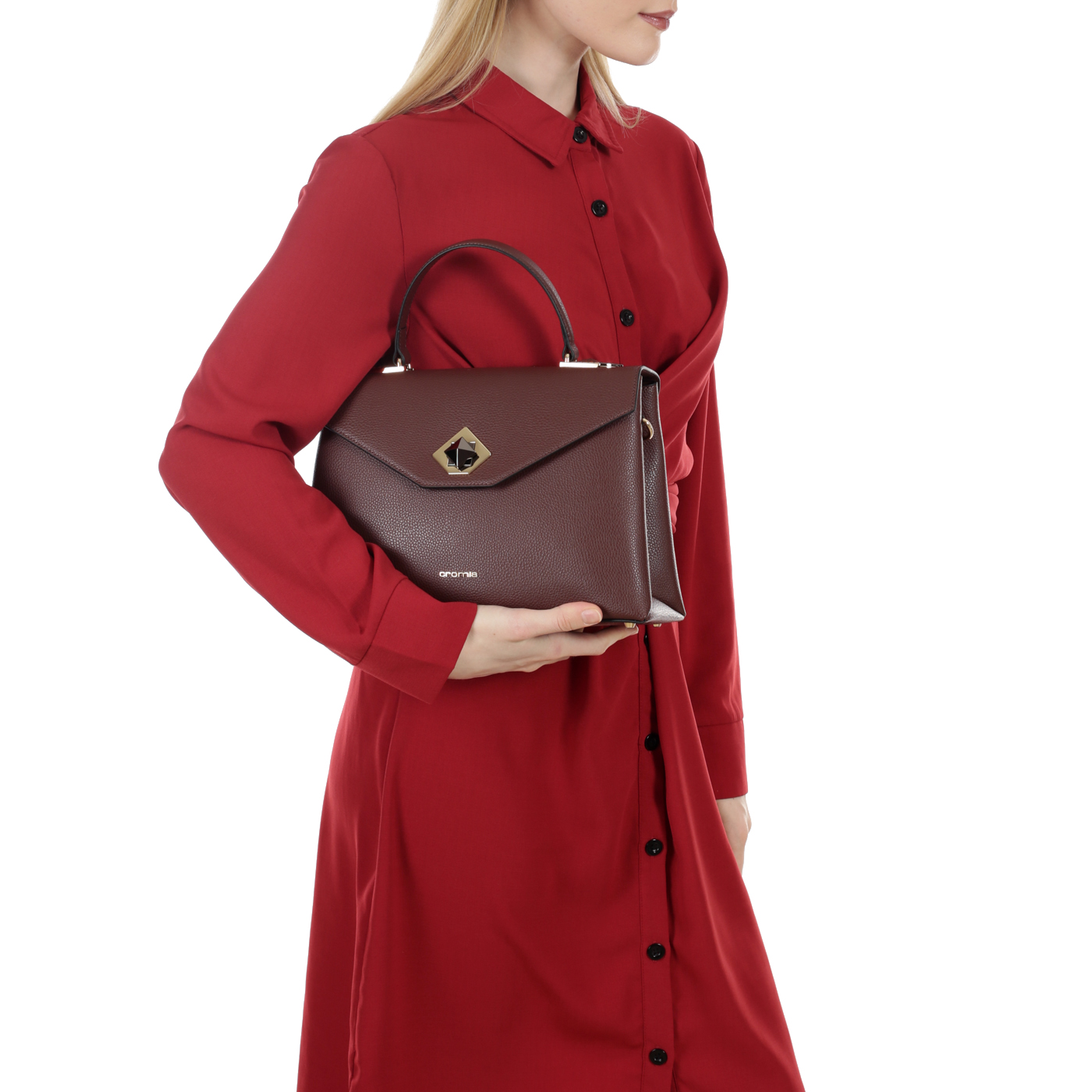 Кожаная сумка Cromia Mina