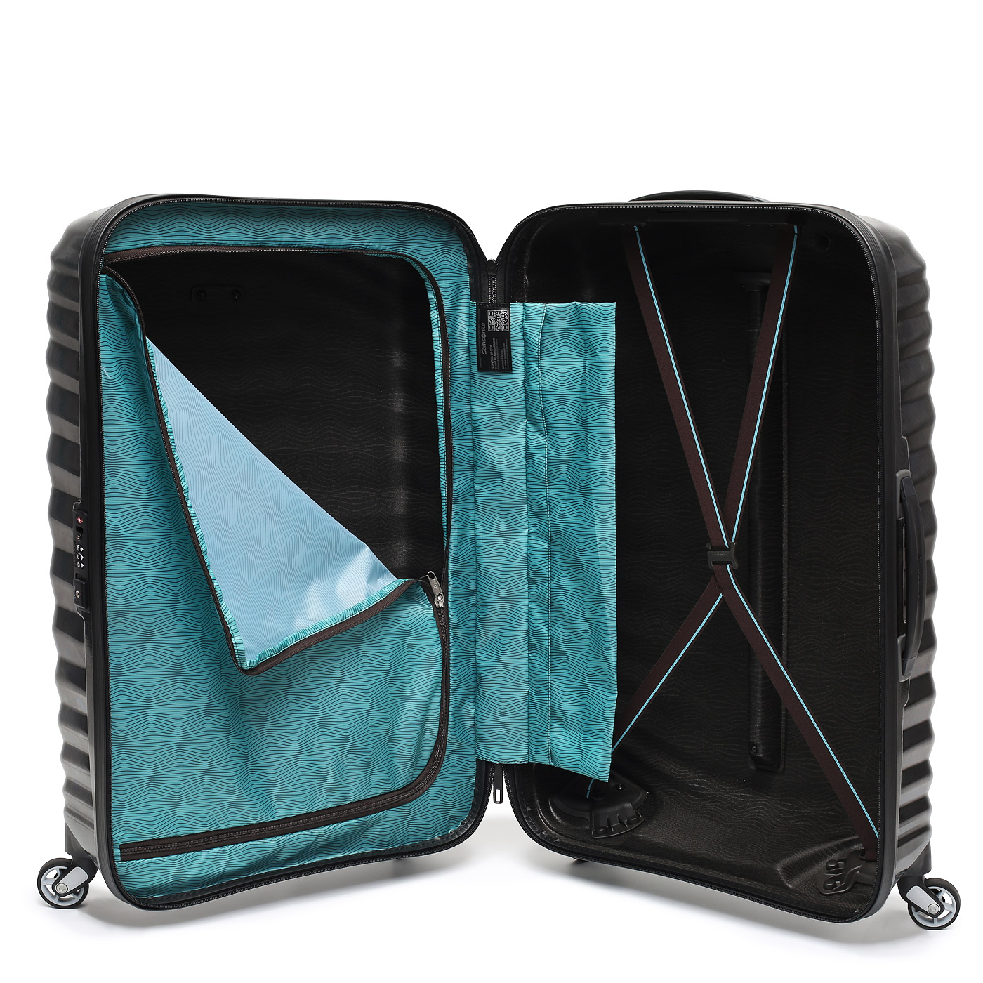 Чемодан средний M из материала Curv Samsonite Lite-Shock