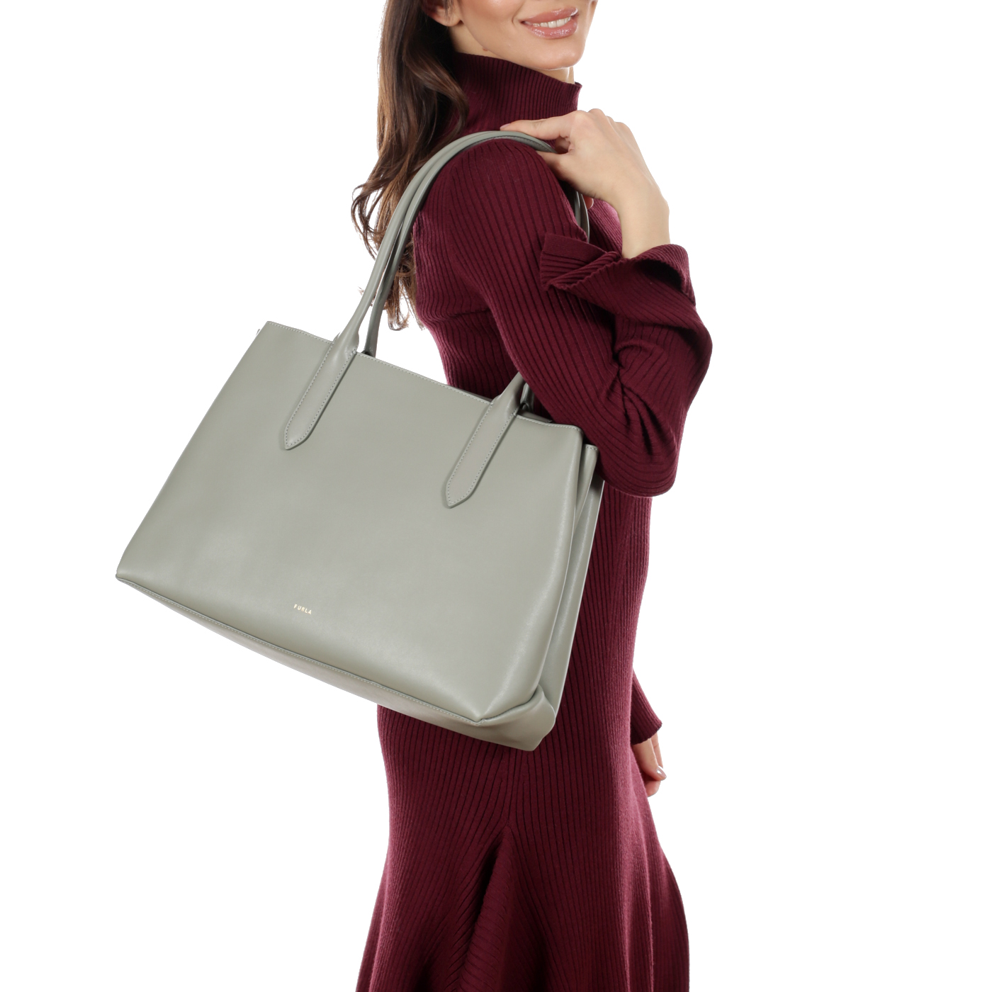 Кожаная сумка Furla Meridiana