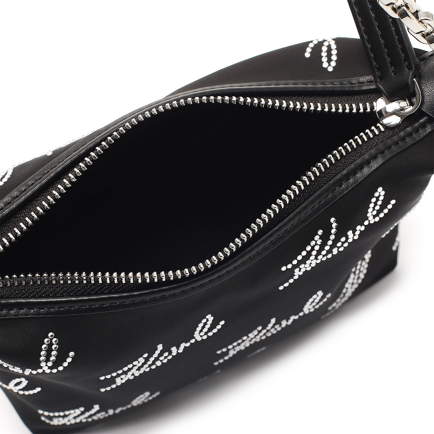 Сумка с цепочкой и стразами Karl Lagerfeld Signature