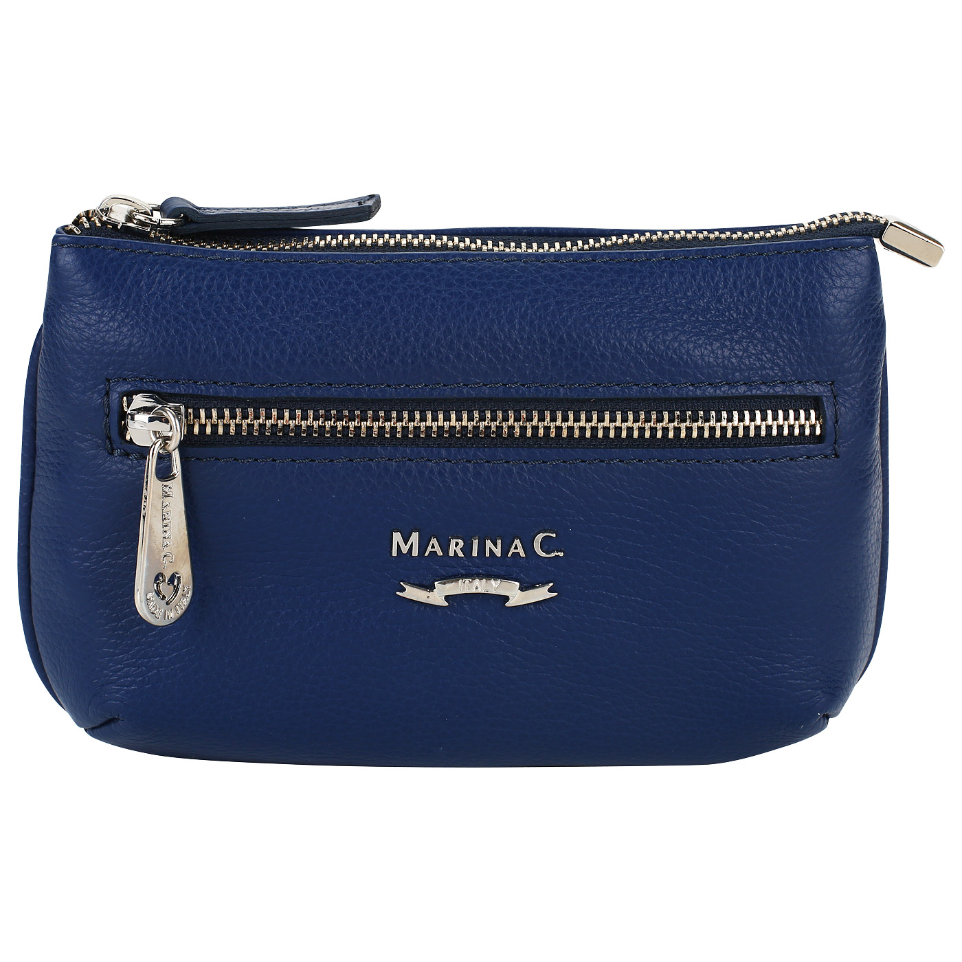 Marina Creazioni Поясная сумочка из синей кожи