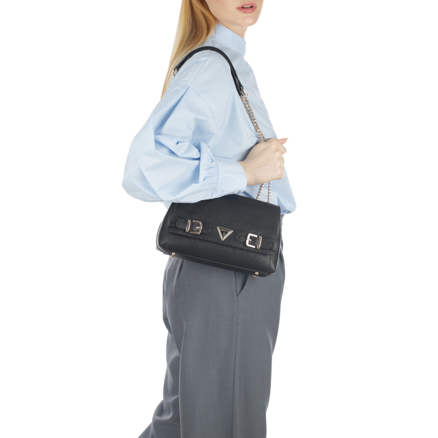 Сумка с ручками-цепочками Guess Levante