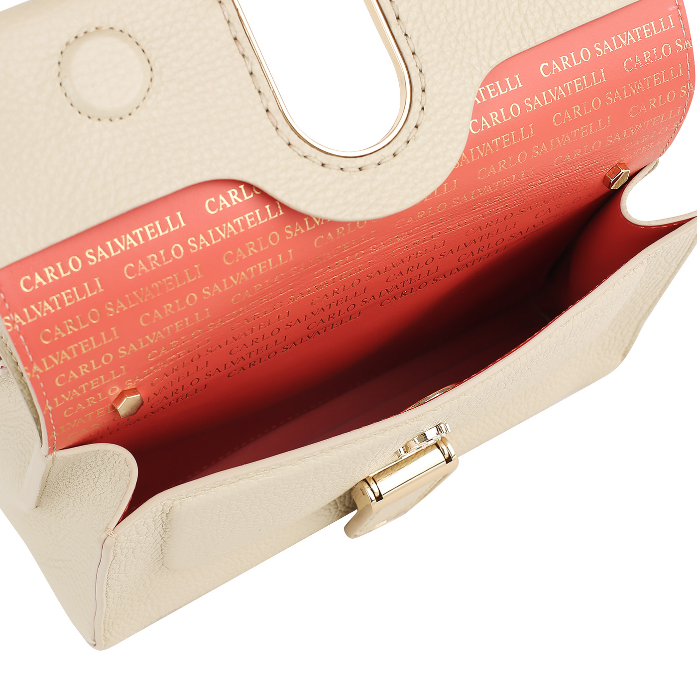 Кожаная сумка с цепочкой Carlo Salvatelli Katrine gemma