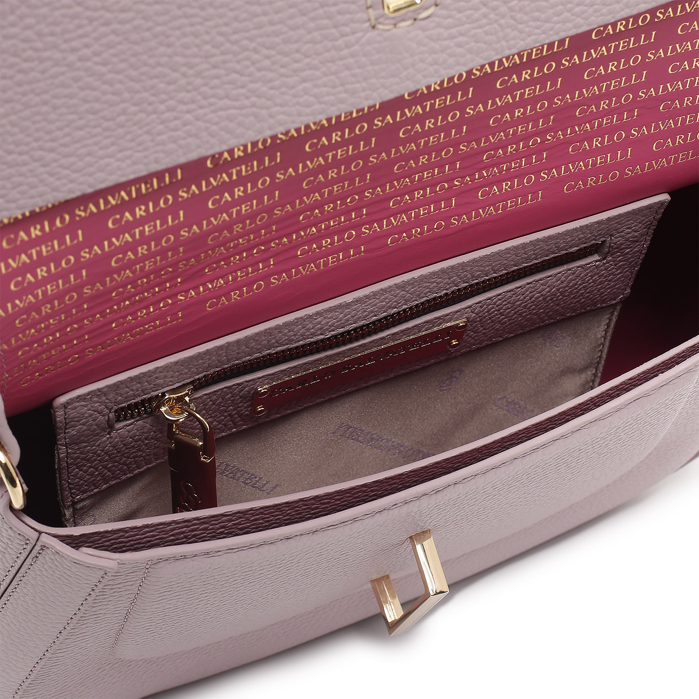 Кожаная сумка Carlo Salvatelli Ives gemma