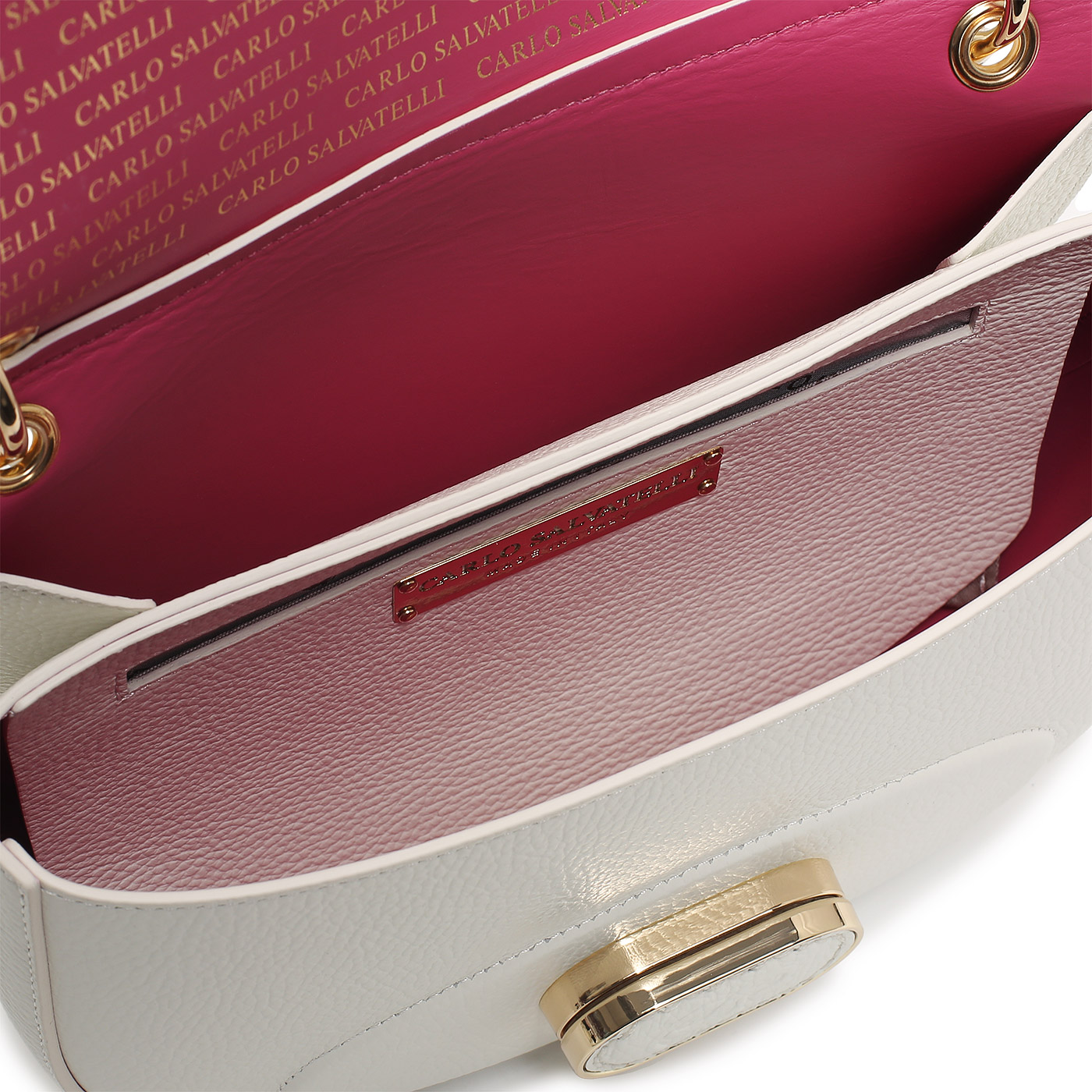 Кожаная сумка Carlo Salvatelli Madeleine gemma
