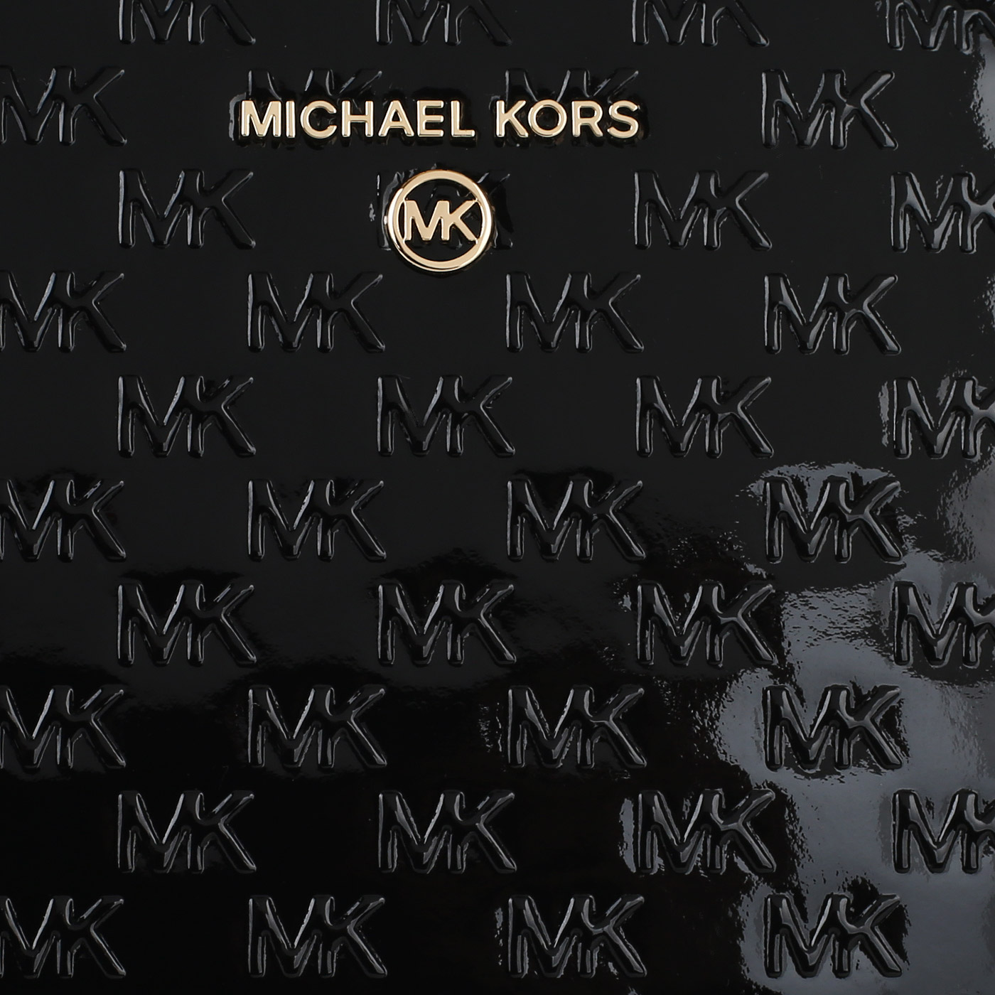 Лакированная сумка с логотипом Michael Kors Cleo